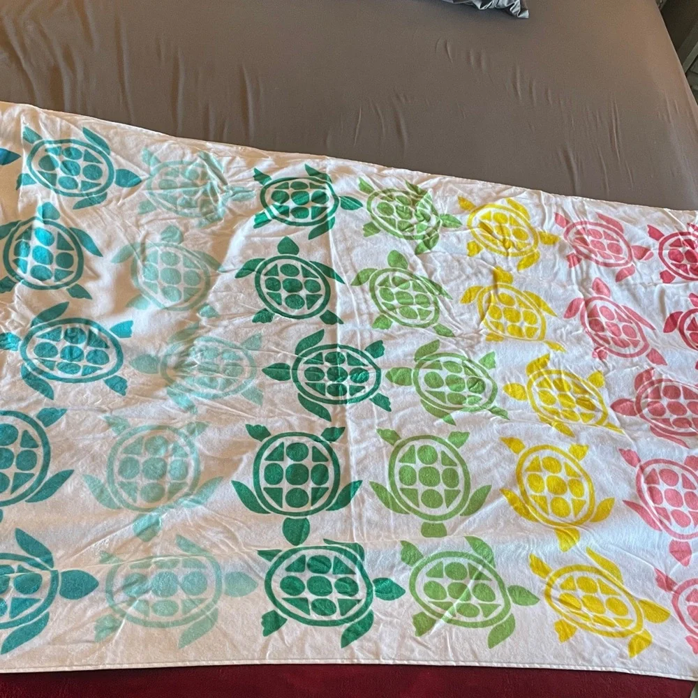 New Colorful Turtle Pattern Beach towel